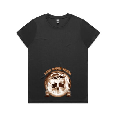 Dark Moon Ritual Skull & Candle Tee - Maple Active Tee Thumbnail