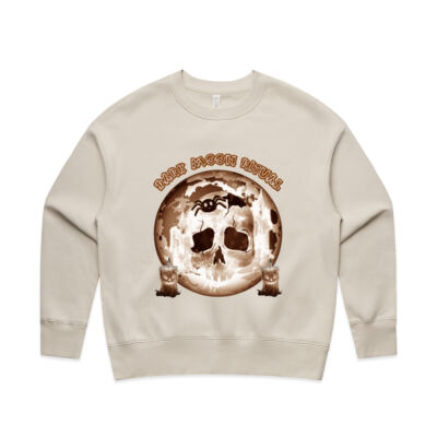 Dark Moon Ritual Skull & Candle Tee - Womens Relax Crew Thumbnail