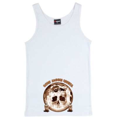 Dark Moon Ritual Skull & Candle Tee - Mens  Singlet Thumbnail