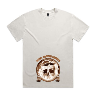 Dark Moon Ritual Skull & Candle Tee - Heavy Faded Tee Thumbnail