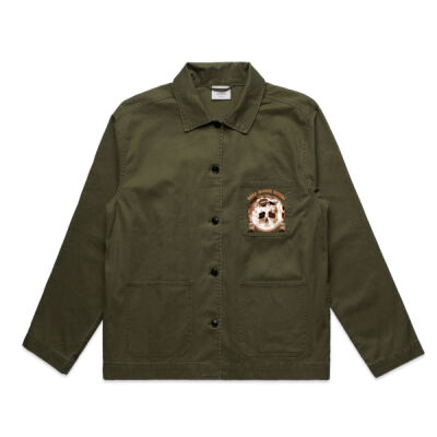 Dark Moon Ritual Skull & Candle Tee - Ladies Chore Jacket Thumbnail
