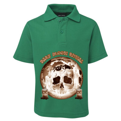 Dark Moon Ritual Skull & Candle Tee - Kids 210 Polo Thumbnail