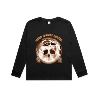 Dark Moon Ritual Skull & Candle Tee - Youth Classic L/S Tee Thumbnail