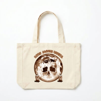 Dark Moon Ritual Skull & Candle Tee - Oversize Tote Bag Thumbnail
