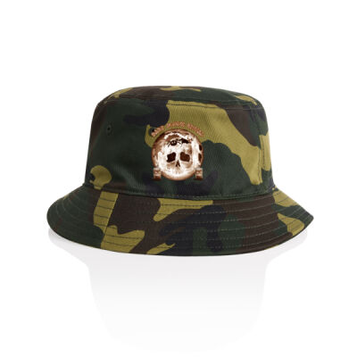 Dark Moon Ritual Skull & Candle Tee - Camo Bucket Hat Thumbnail