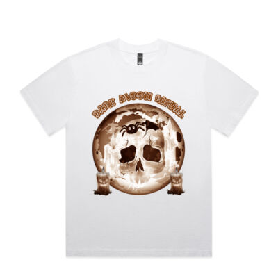 Dark Moon Ritual Skull & Candle Tee - Heavy Faded Minus Tee [-5CM] Thumbnail