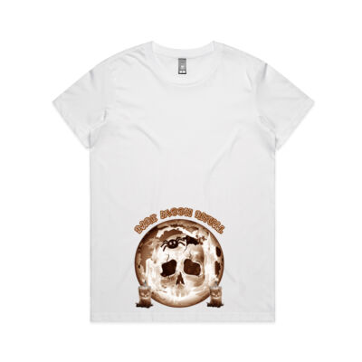 Dark Moon Ritual Skull & Candle Tee - Maple Tee Thumbnail
