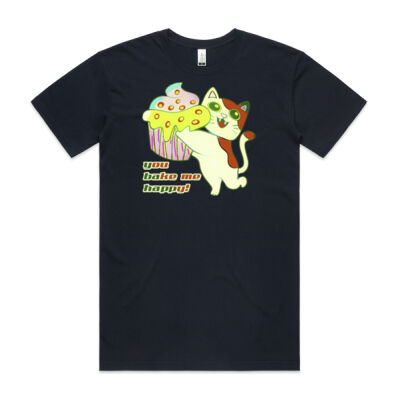 Cute Cat Cupcake Design - Organic Staple Tee Thumbnail