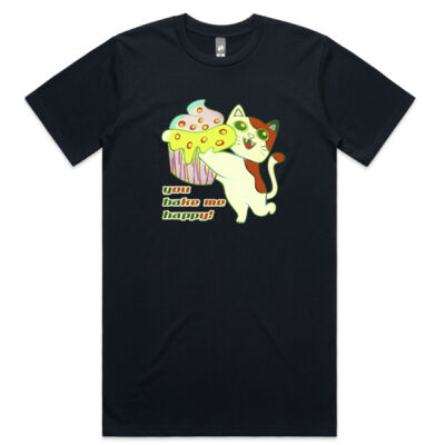 Cute Cat Cupcake Design - Classic Plus Tee [+5cm] Thumbnail