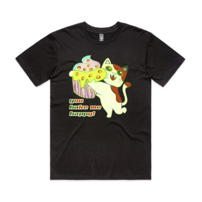 Cute Cat Cupcake Design - Mens Staple Minus Tee Thumbnail