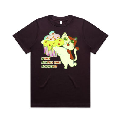 Cute Cat Cupcake Design - Wo's Heavy Tee Thumbnail