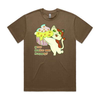 Cute Cat Cupcake Design - Heavy Tee Thumbnail