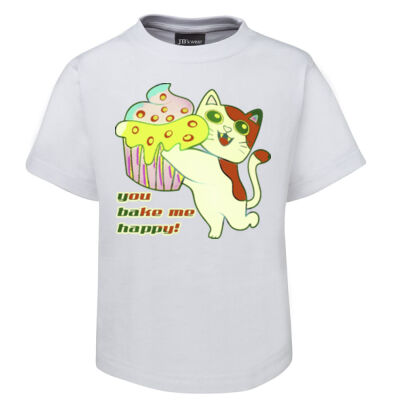 Cute Cat Cupcake Design - Kids Special Tee Thumbnail