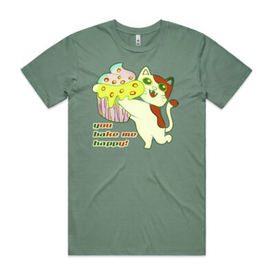 Cute Cat Cupcake Design - Basic Tee Thumbnail