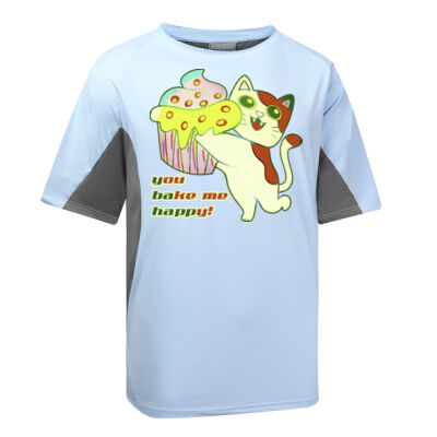 Cute Cat Cupcake Design - Element Sports Tee Thumbnail