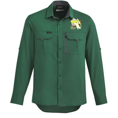 Cute Cat Cupcake Design - Mens Outdoor Long Sleeve Shirt Thumbnail