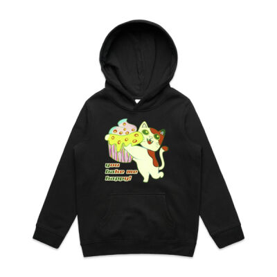 Cute Cat Cupcake Design - Kids Supply Hood Thumbnail