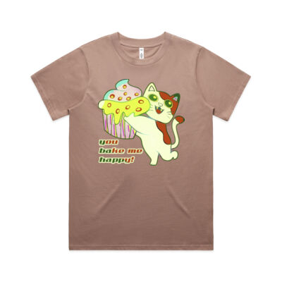 Cute Cat Cupcake Design - Women's Classic Tee Thumbnail