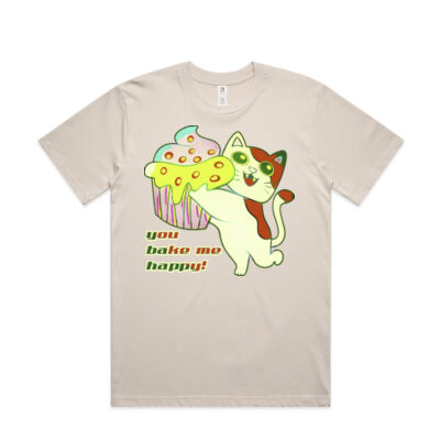 Cute Cat Cupcake Design - Mens Classic Minus Tee  Thumbnail