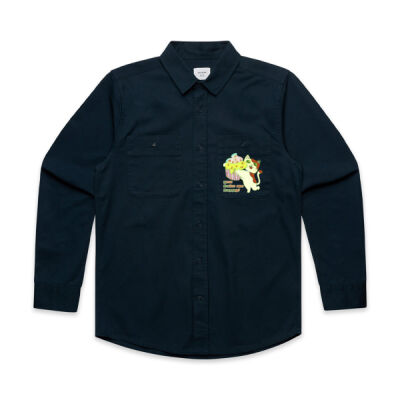 Cute Cat Cupcake Design - Mens Work Shirt Thumbnail