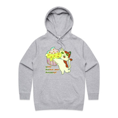 Cute Cat Cupcake Design - Women's Supply Hood Thumbnail