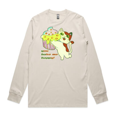 Cute Cat Cupcake Design - Classic L/S Tee Thumbnail