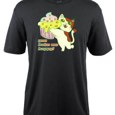 Cute Cat Cupcake Design - Podium Stretch Tee Thumbnail