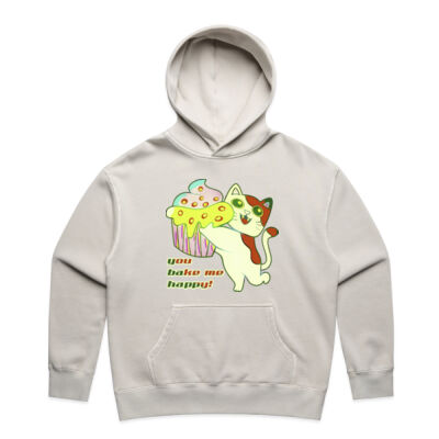 Cute Cat Cupcake Design - Wo's Relax Faded Hood Thumbnail