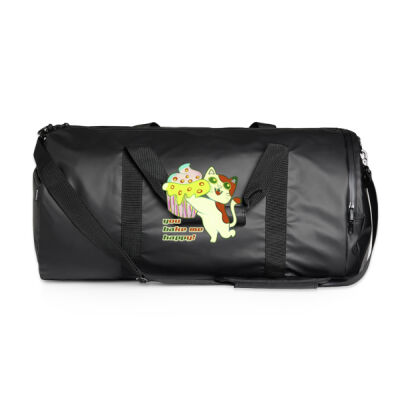 Cute Cat Cupcake Design - Rain Duffel Bag Thumbnail
