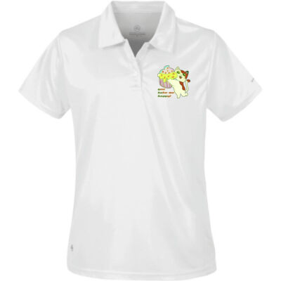 Cute Cat Cupcake Design - Women's Apollo H2X-Dry Polo Thumbnail