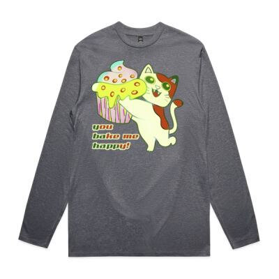 Cute Cat Cupcake Design - Staple Active L/S Tee Thumbnail