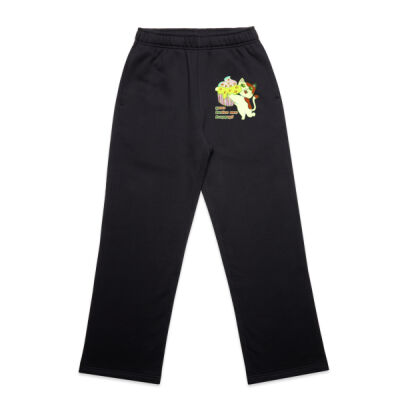 Cute Cat Cupcake Design - Wo's Relax Cuffless Track Pants Thumbnail
