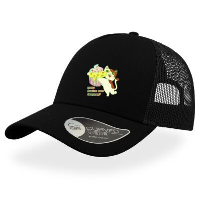 Cute Cat Cupcake Design - Rapper Cotton Trucker Thumbnail