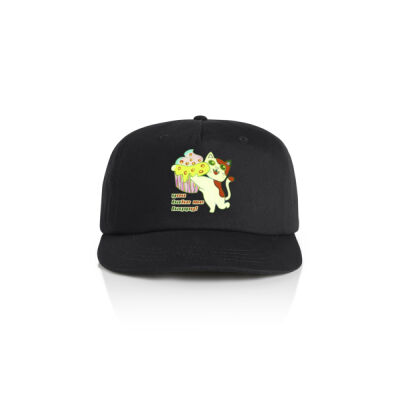 Cute Cat Cupcake Design - Surf Cotton Cap Thumbnail