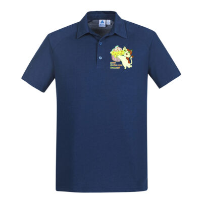 Cute Cat Cupcake Design - Mens Byron Short Sleeve Polo Thumbnail
