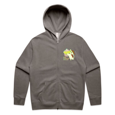 Cute Cat Cupcake Design - Relax Faded Zip Hood Thumbnail