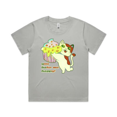 Cute Cat Cupcake Design - Wo's Martina Tee  Thumbnail