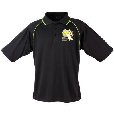 Cute Cat Cupcake Design - Champion Polo Men's Thumbnail