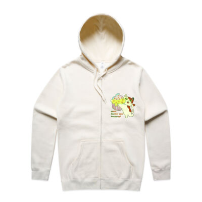Cute Cat Cupcake Design - Stencil Zip Hood Thumbnail