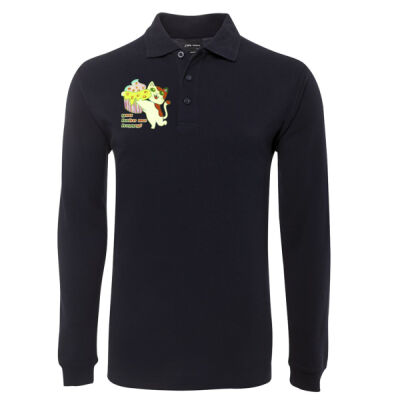 Cute Cat Cupcake Design - L/S 210 Polo Thumbnail