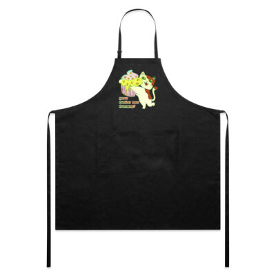 Cute Cat Cupcake Design - Linen Apron Thumbnail