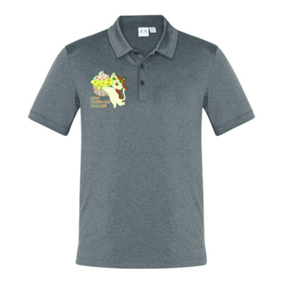 Cute Cat Cupcake Design - Mens Aero Short Sleeve Polo Thumbnail