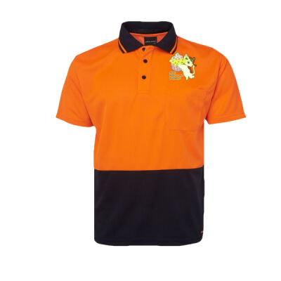 Cute Cat Cupcake Design - Hi Vis Non Cuff Traditional Polo - Kids Thumbnail