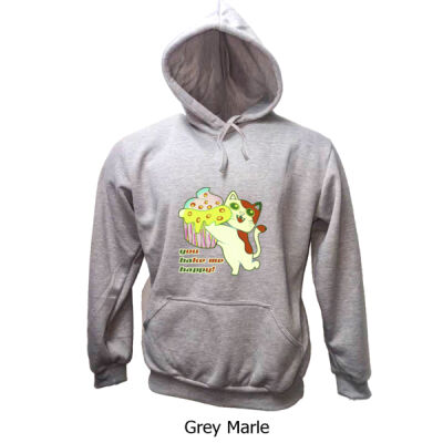 Cute Cat Cupcake Design - Kids Pull Over Hoodie Thumbnail