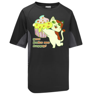 Cute Cat Cupcake Design - Element Sports Tee Thumbnail