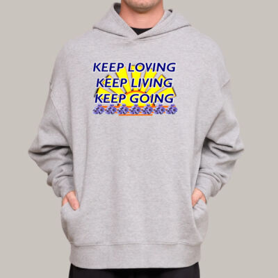  positive quote - Longline Hoodie Fleece  Thumbnail