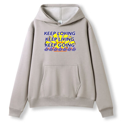 positive quote - Womens/Juniors Kangaroo Pocket Hoodies Max (Print Area) Thumbnail