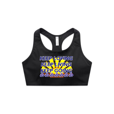  positive quote - Active Bra Top Thumbnail