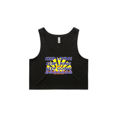 positive quote - Wo's Crop Singlet Thumbnail