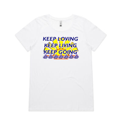  positive quote - Wo's Shallow Scoop Tee  Thumbnail